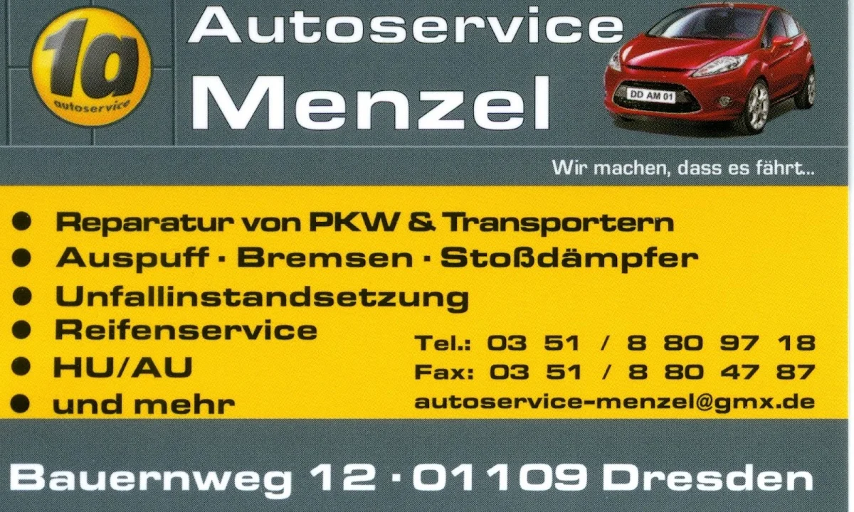 KFZ-Werkstätten 1a Autoservice Menzel Dresden