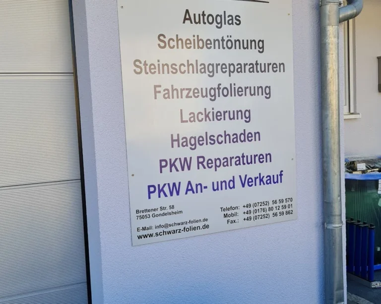 Autoglas Schwarz