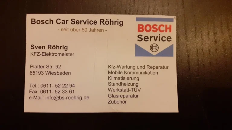 Bosch Service Röhrig