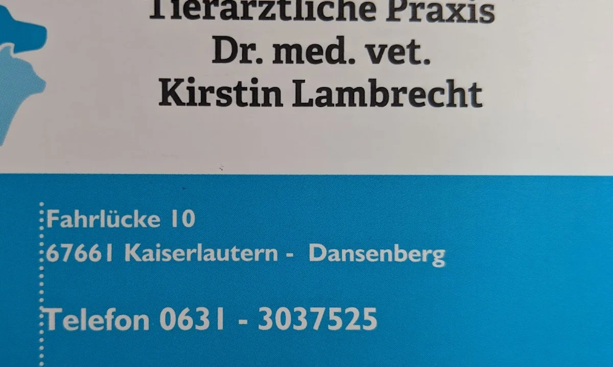 Tierarzt Dr. med. vet. Kirstin Lambrecht Kaiserslautern