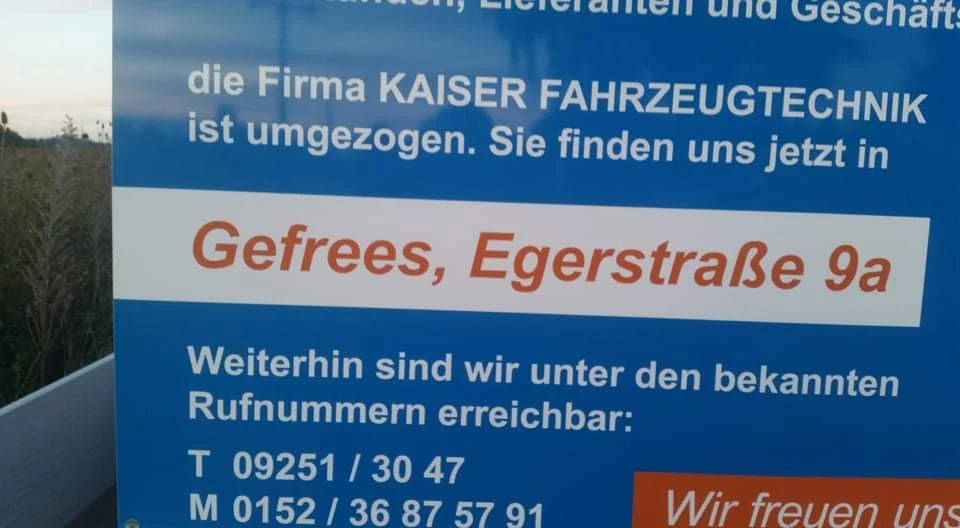 KFZ-Werkstätten KAISER FAHRZEUGTECHNIK Bayreuth