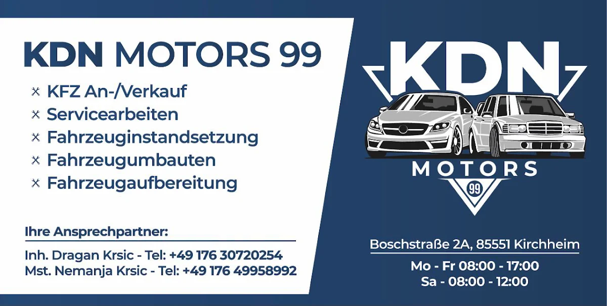 KFZ-Werkstätten KDN Motors 99 München