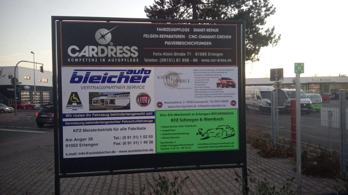 KFZ-Werkstätten KFZ Schneyer & Wambach Gbr Erlangen