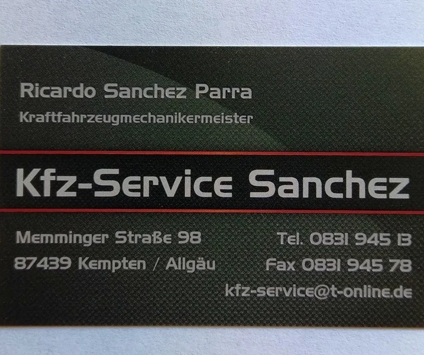 KFZ-Werkstätten Kfz-Service Ricardo Sanchez Parra Kempten