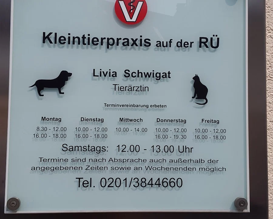 Tierarzt Kleintierpraxis auf der RÜ – Tierärztin Livia Schwigat Essen