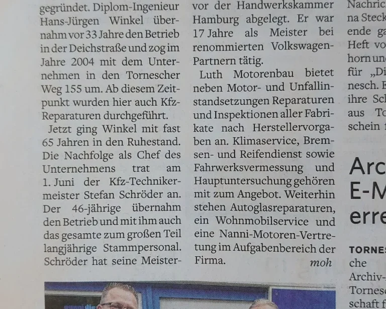 Luth-Motorenbau & Kfz-Meisterbetrieb - Uetersen