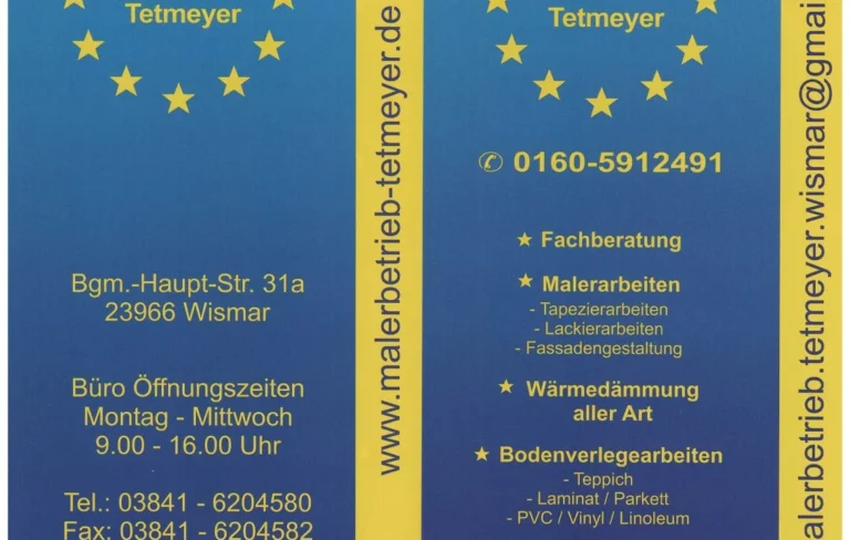Malerarbeiten aller Art - Malerbetrieb Tetmeyer - Team