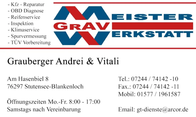 Meister Werkstatt GrAV
