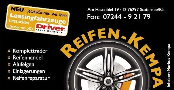 KFZ-WerkstÀtten Reifen Kempa Karlsruhe