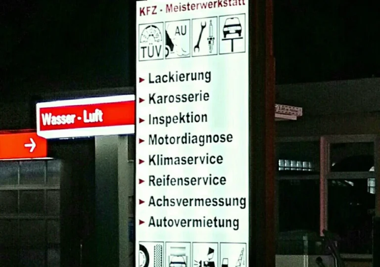 Scherb oHG Autovermietung, Kfz-Meisterwerkstatt, Lackiererei, Tankstelle