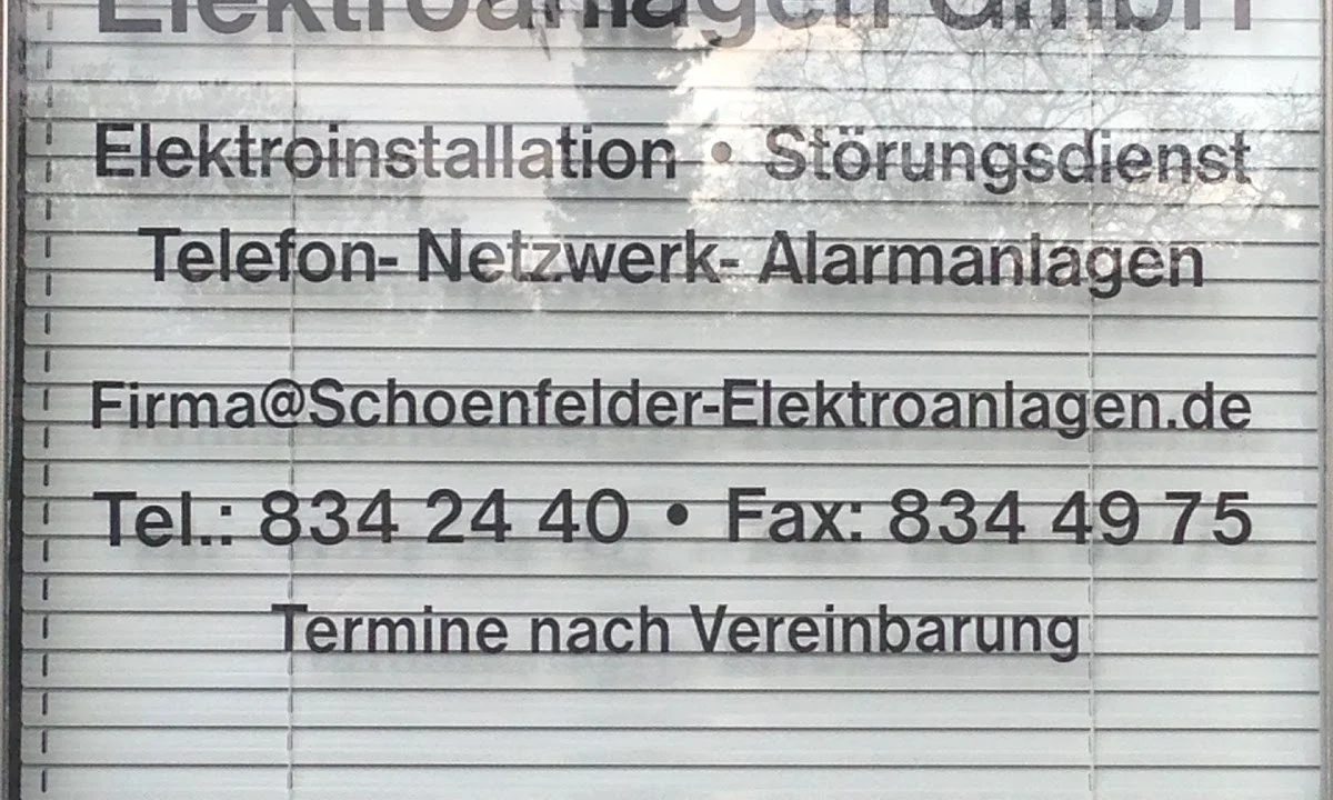 Elektriker Schönfelder Elektroanlagen GmbH Berlin