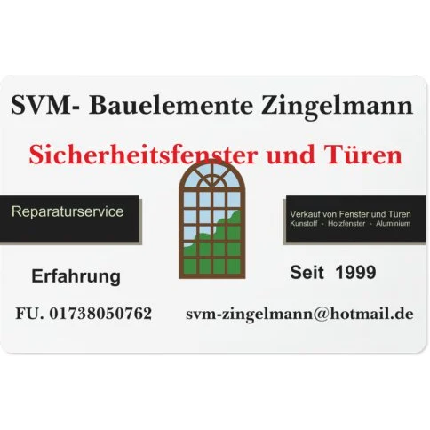 Fensterbauer SVM Bauelemente Zingelmann Cottbus