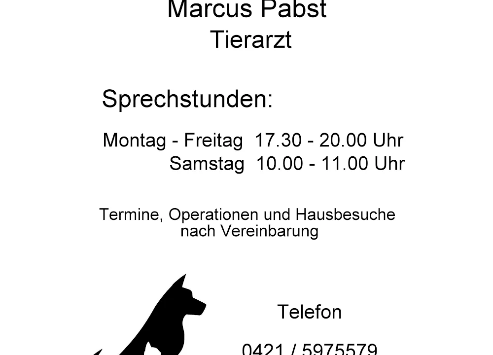 Tierarzt Tierarzt Pabst, Marcus Bremen