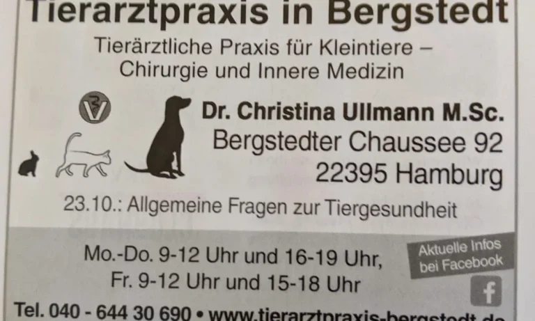 Tierarztpraxis in Bergstedt/ Dr. Christina Ullmann M.Sc.