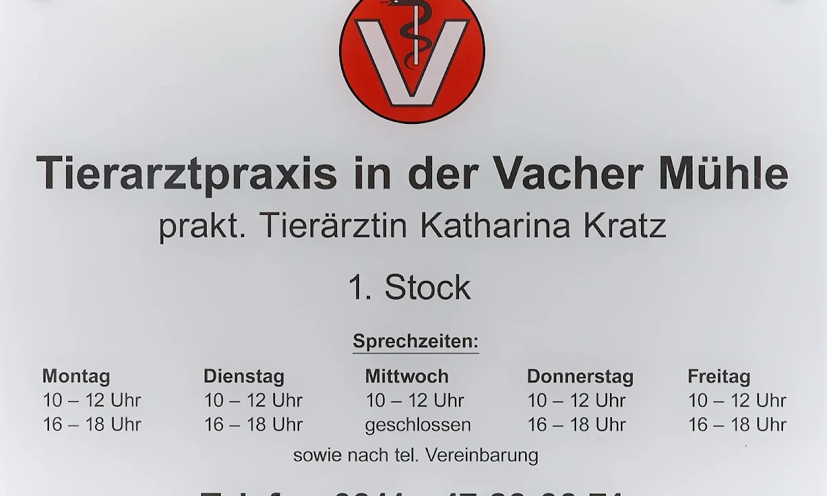Tierarzt Tierarztpraxis in der Vacher Mühle Tierärztin Katharina Kratz Fürth