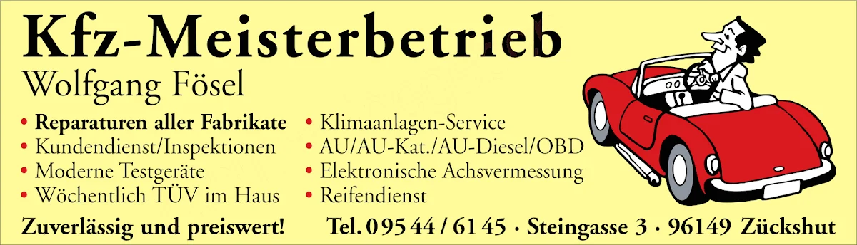 KFZ-Werkstätten Wolfgang Fösel Kfz-Meisterbetrieb Bamberg